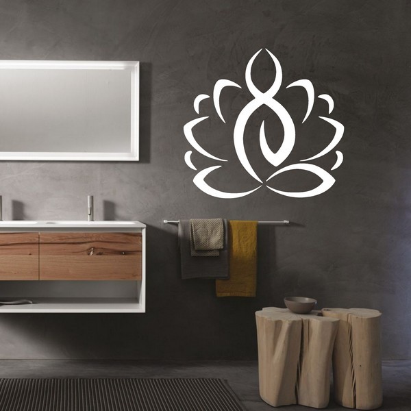 Exemple de stickers muraux: Lotus Yoga